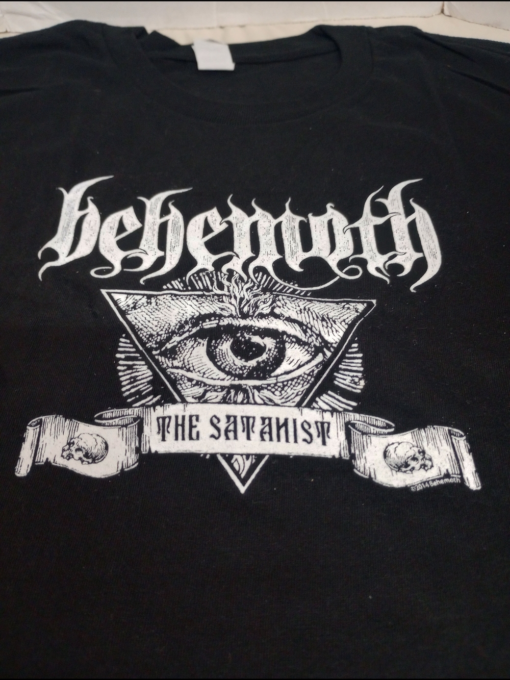 Behemoth The Satanist Black Graphic Band Tee Ladies Size Large